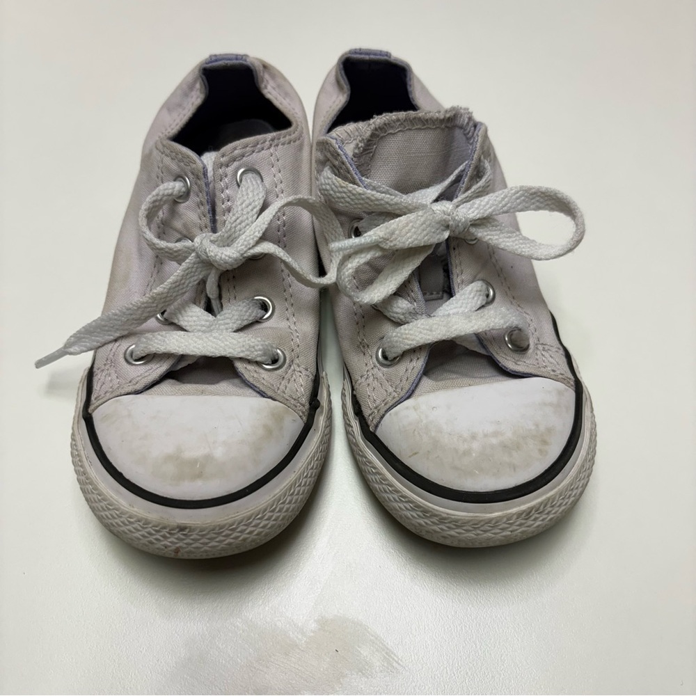 Converse Girls Toddler 10 Lavender Light Purple All Stars Chucks Classic